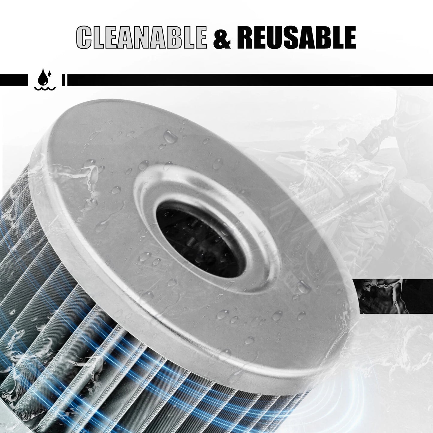 Stainless Steel Engine Oil Filter for Suzuki DR650S/SE (1996-2024)