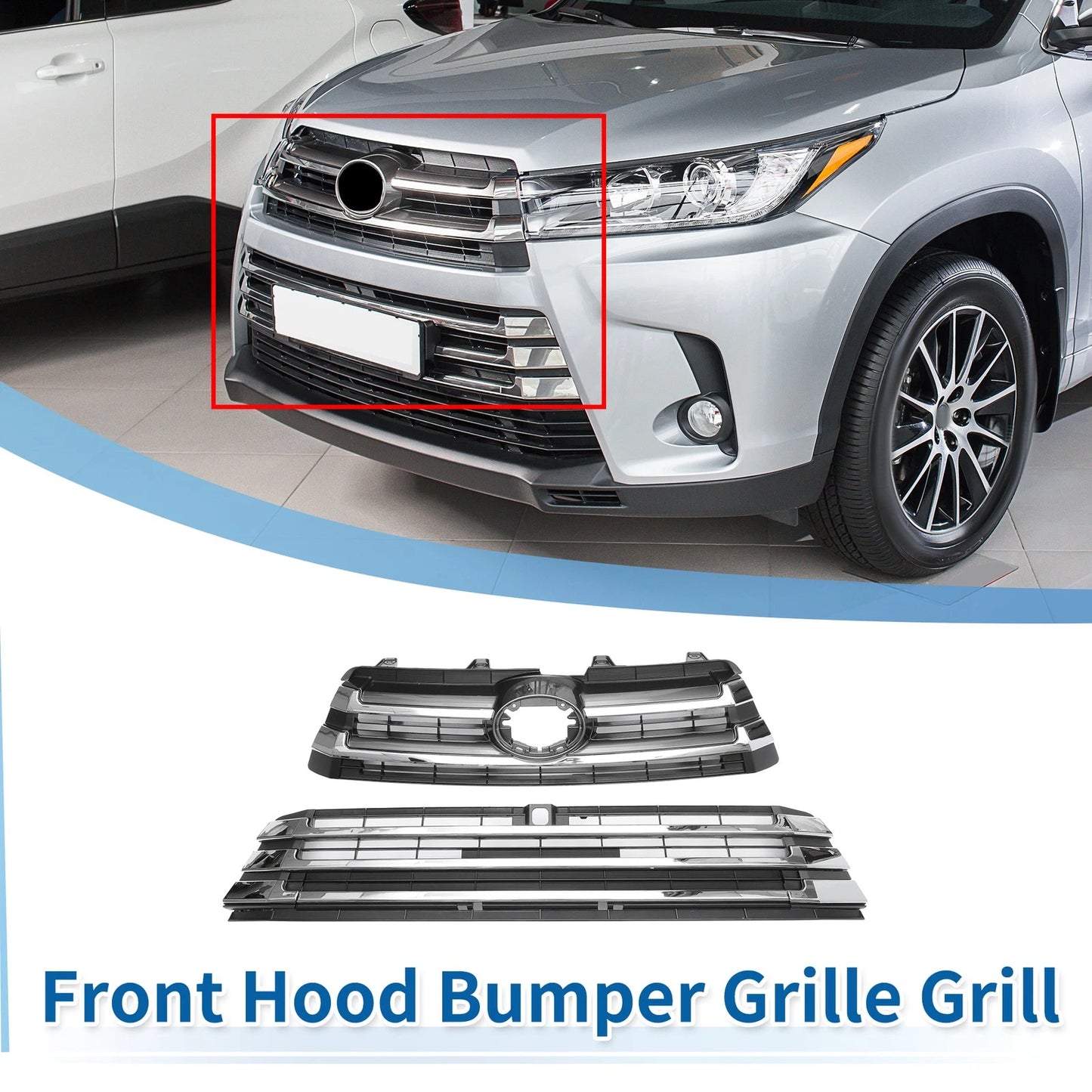 Front Lower Grille for Toyota Corolla 2020-2022 Black