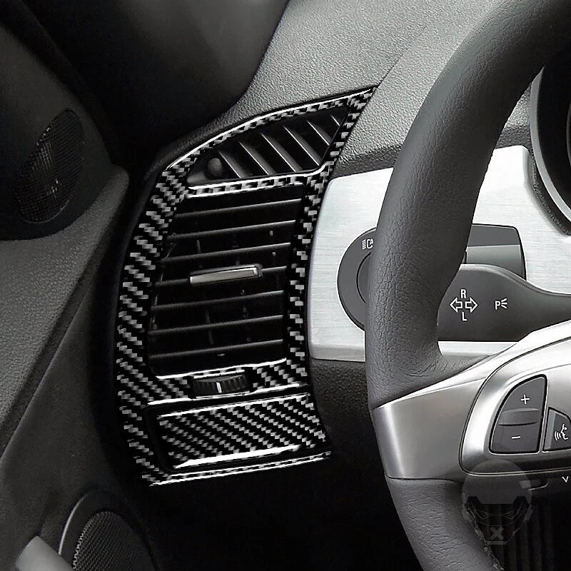 Soft Carbon Fiber Dashboard & Side Air Vent Cover Trim for BMW Z4 E85 2003-2008