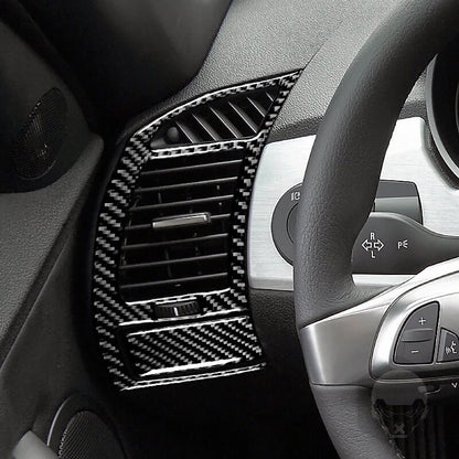 Soft Carbon Fiber Dashboard & Side Air Vent Cover Trim for BMW Z4 E85 2003-2008