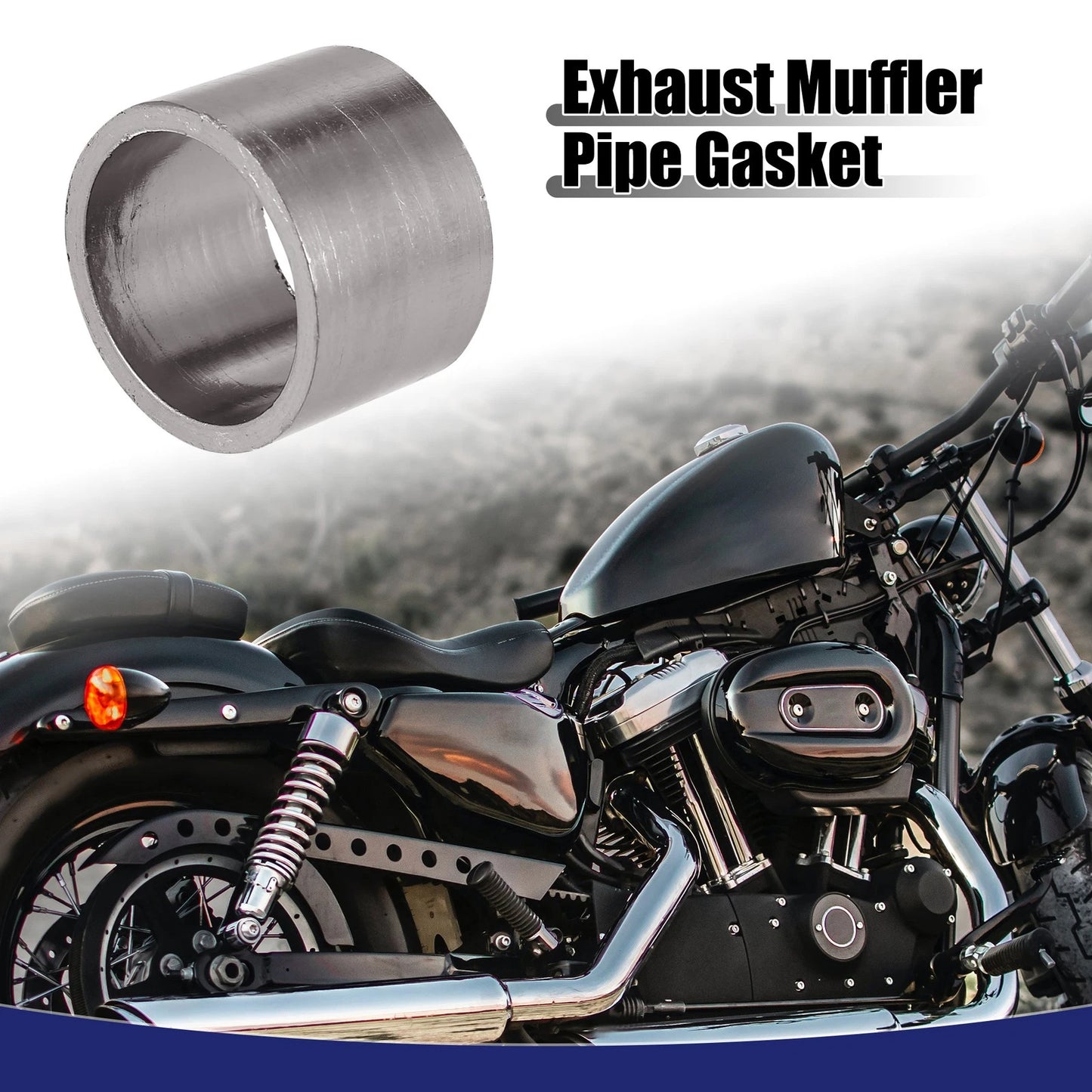 Exhaust Muffler Pipe 35mm ID 42mm OD Gasket Seal Ring for Motorcycle