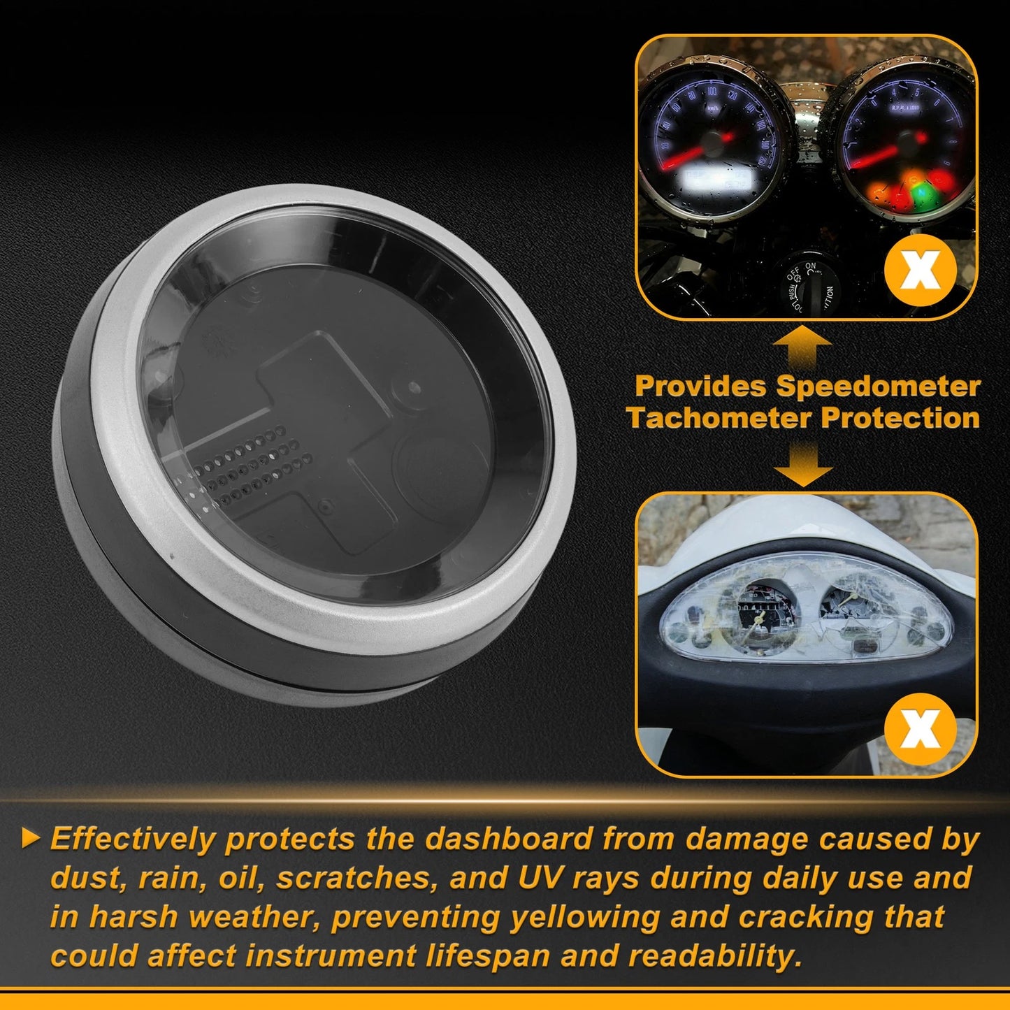 Speedometer Gauge Cover Plastic for DUCATI Scrambler Icon (2015–2018)