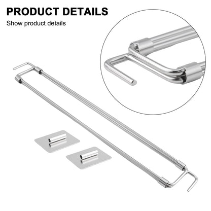 RV Adjustable Bars Tension-Style Stainless Steel Rods for Food