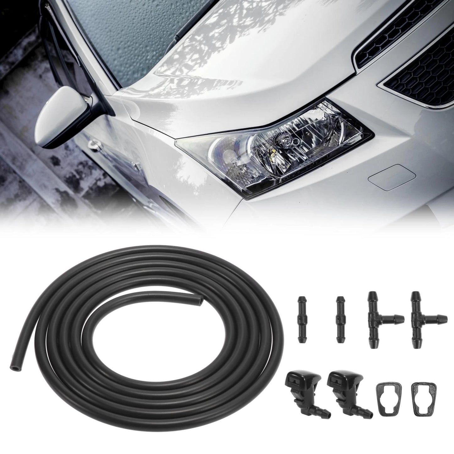 7 x Windshield Wiper Fluid Squirter Nozzles for Ford Fusion (2006-2012)
