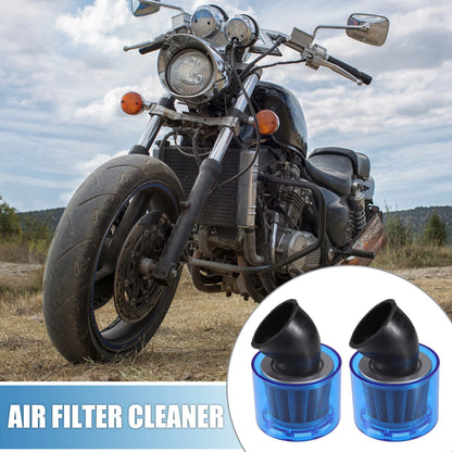 Air Filter Cleaner Bent 42mm/1.65in for Most Motorcycles ATV 2 x