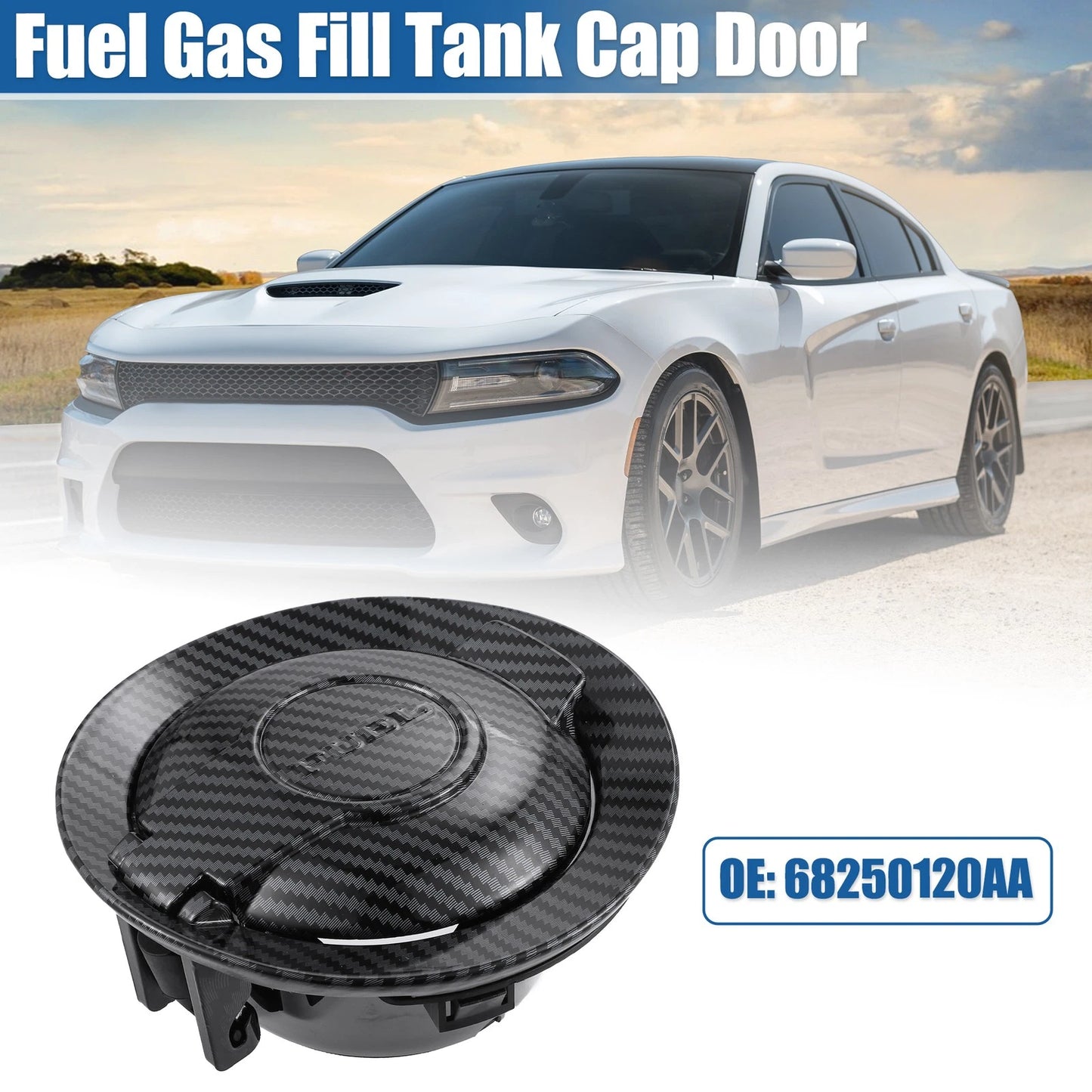 Fuel Filler Door Cap Vapor Edition for Dodge Challenger (2008-2022)