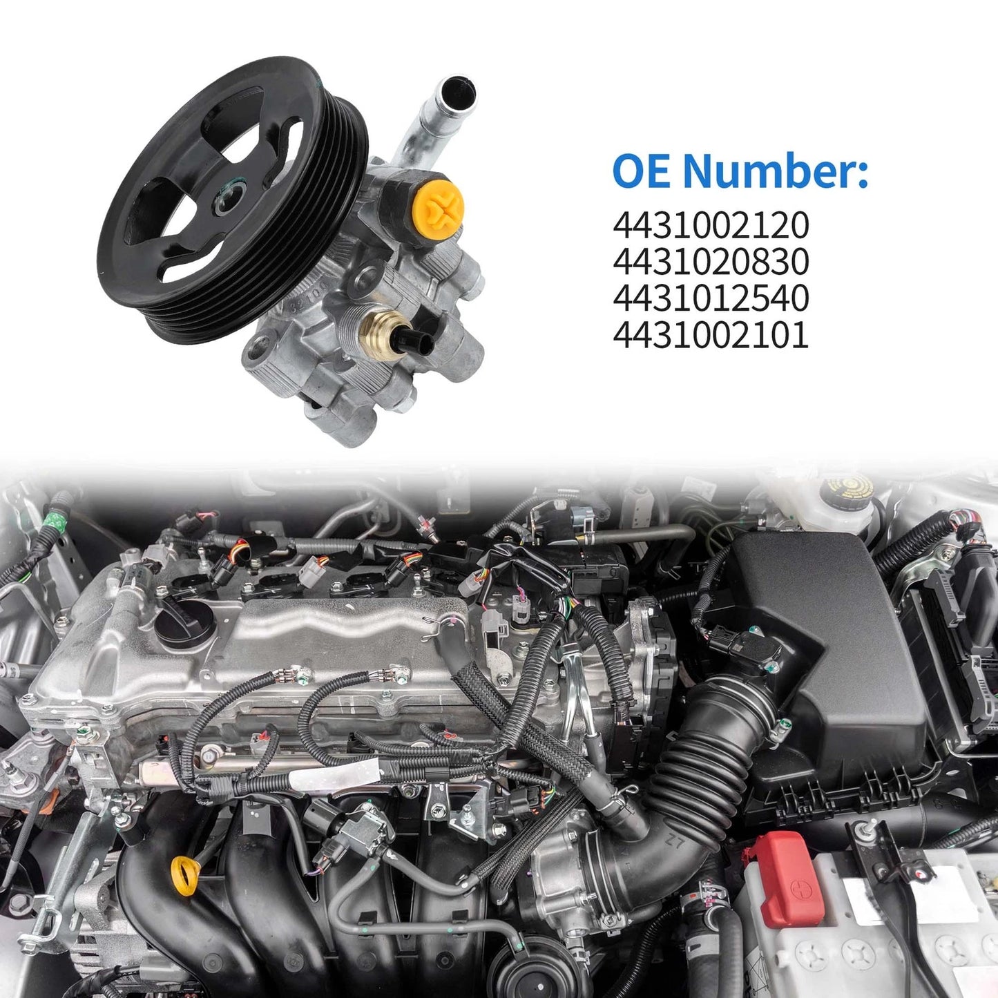 Power Steering Pump with Pulley for Toyota Corolla