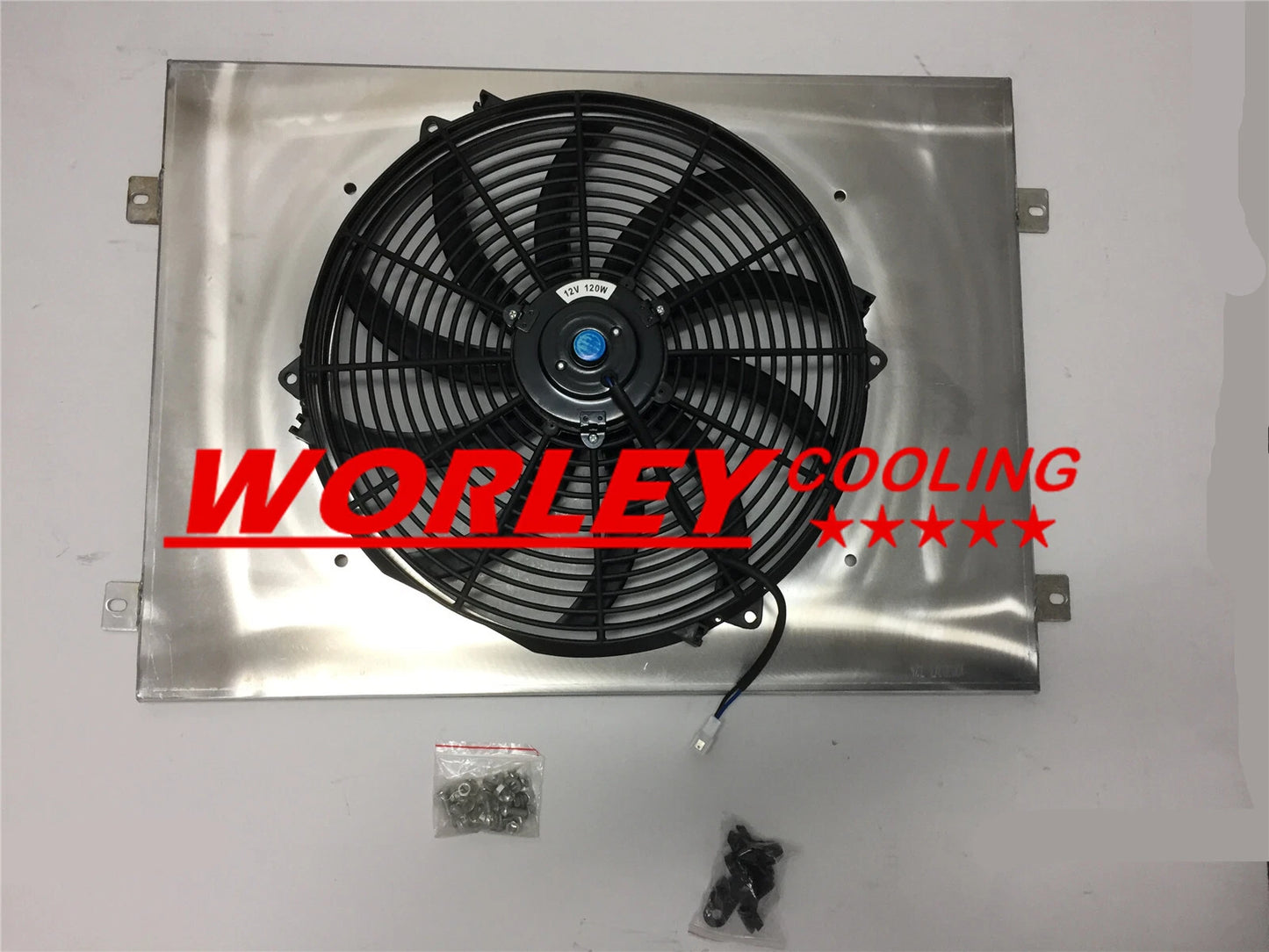 3 Row Aluminum Radiator with Shroud & Fan for Ford F100 F250 F350 Bronco (67-81)