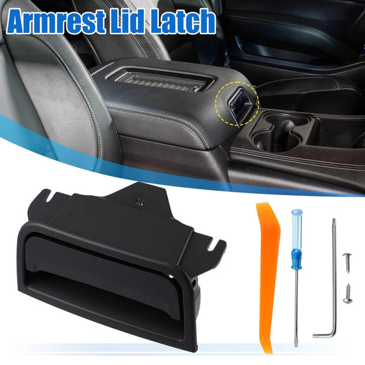1 x Center Console Cover Lock Armrest Lid Catch Plastic for GMC Bright Black