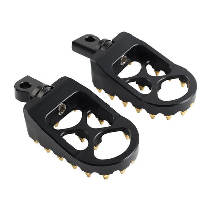 CNC Wide Fat Foot Pegs for Harley Dyna Sportster Fatboy (2000-2023)