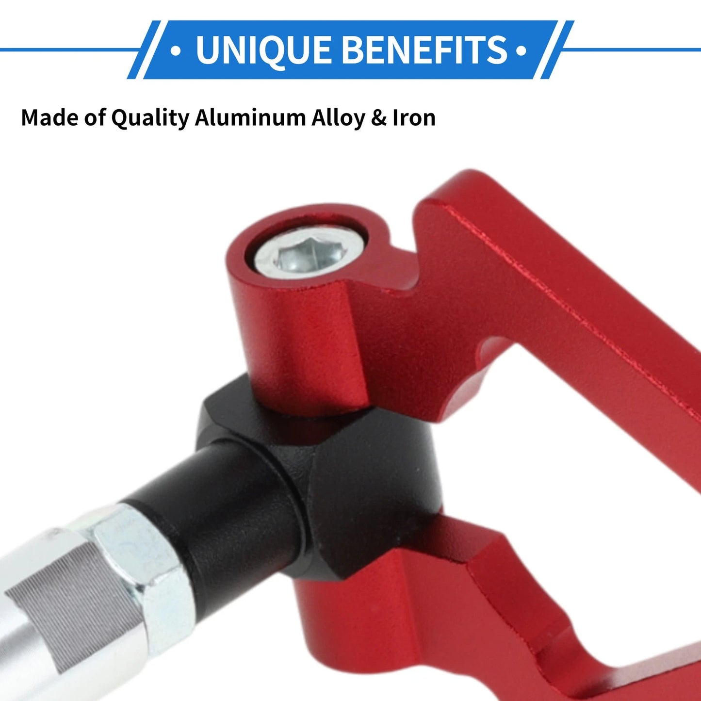 Red Folding Screw-on Tow Hooks for Toyota Avanza (2004-2023)