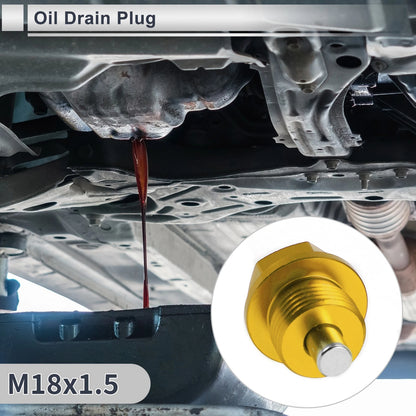 1set M18x1.5 Engine Oil Drain Plug with Gasket for Car Motorcycle Boat