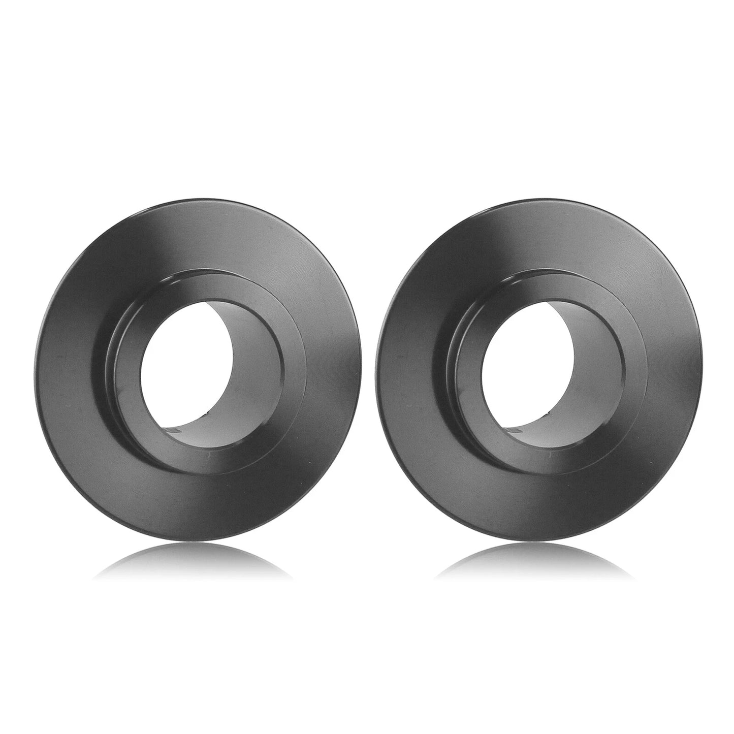 2 x Black Front Axle Wheel Spacers for Harley Touring (2008-2018)