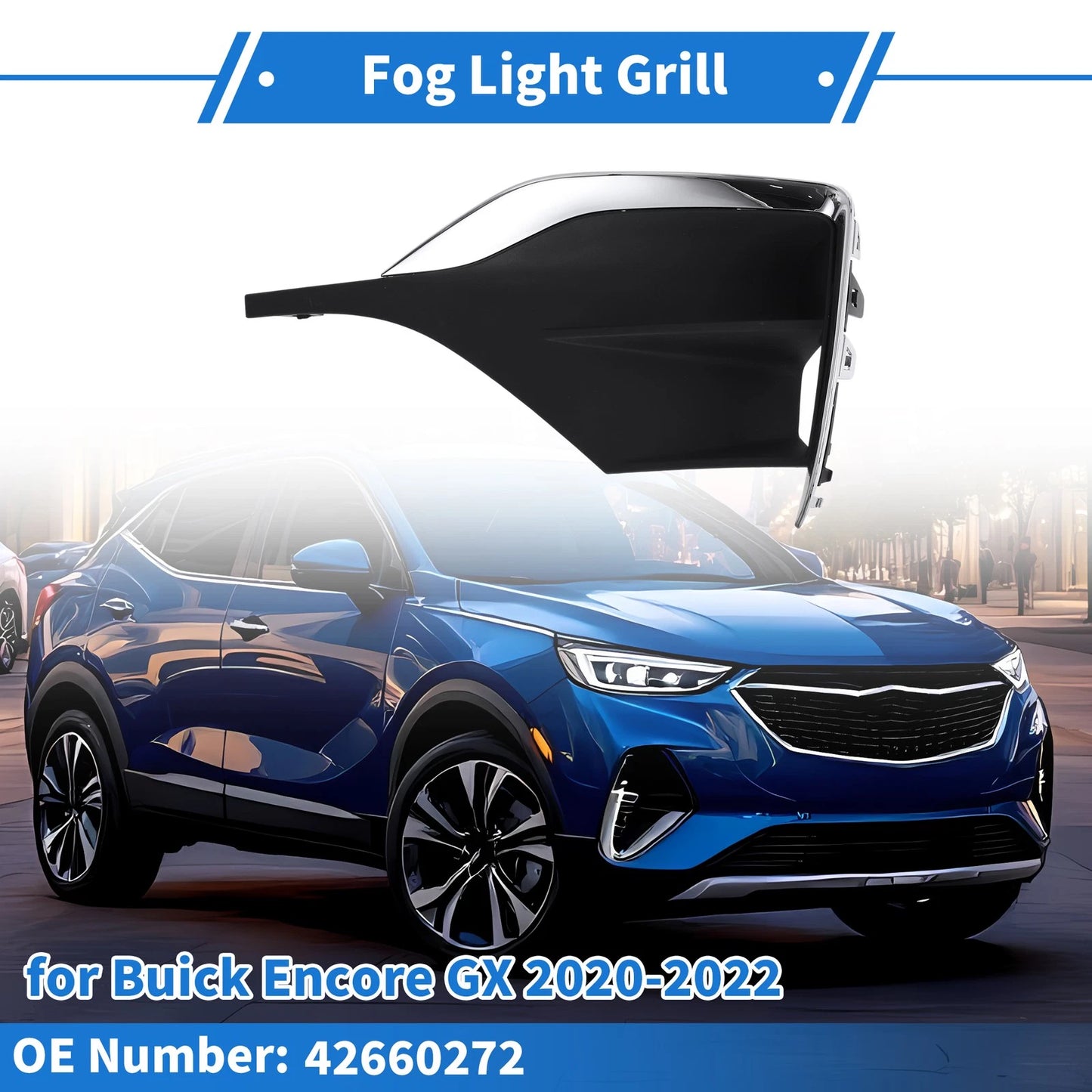 Front Right Fog Light Grill for Buick Encore GX (2020–2022)