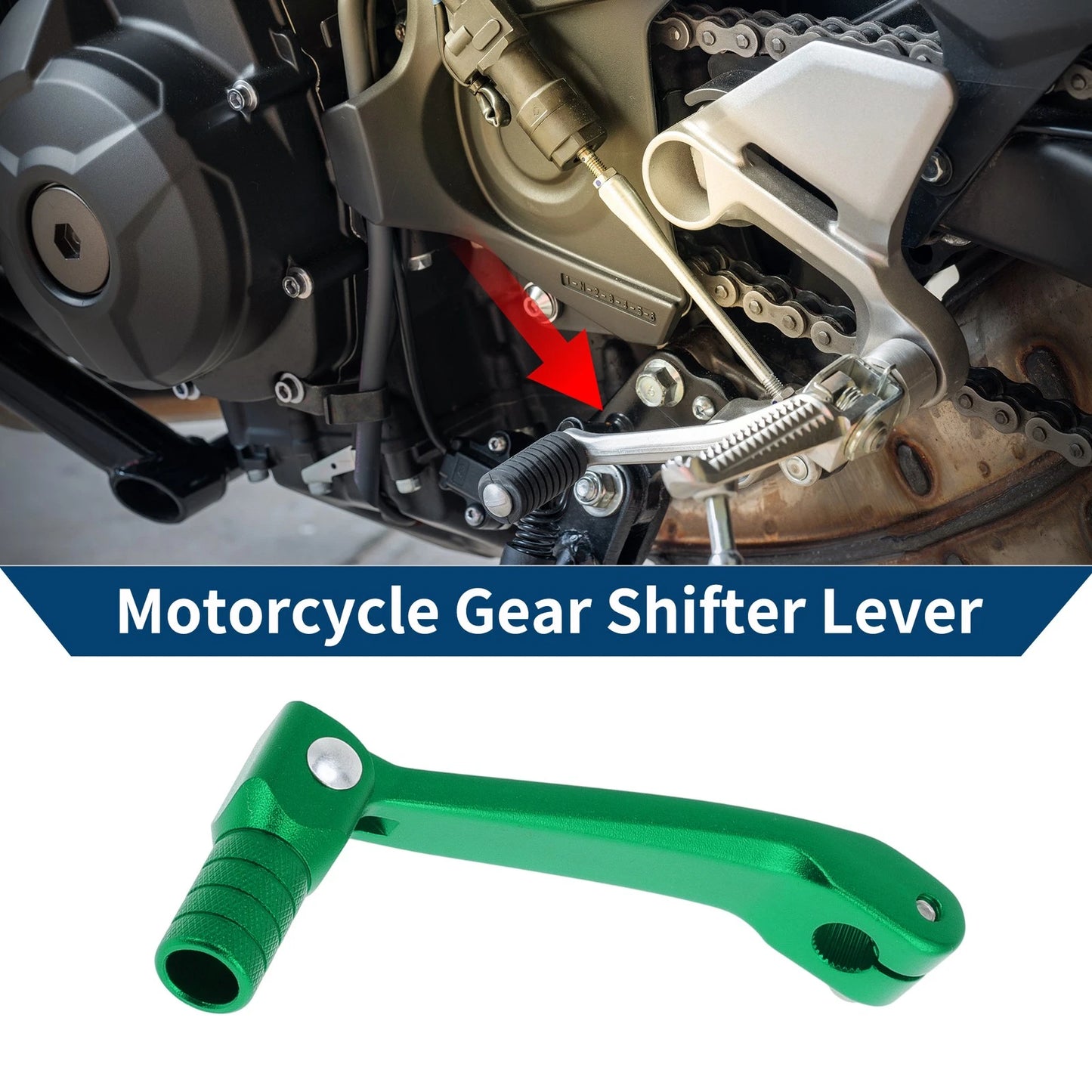 Folding Shifter Lever for Honda CRF150F 2003-2017 Green