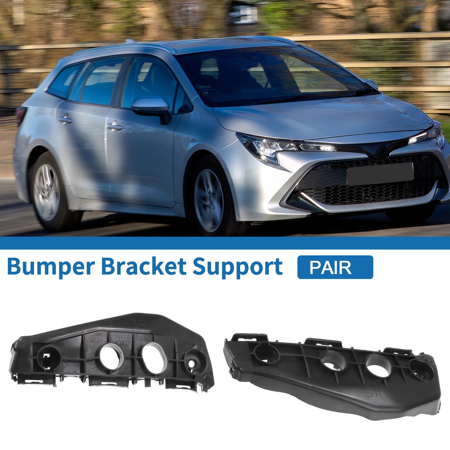 Front Bumper Retainer Bracket for Toyota Corolla (2014-2019) - 1 Pair