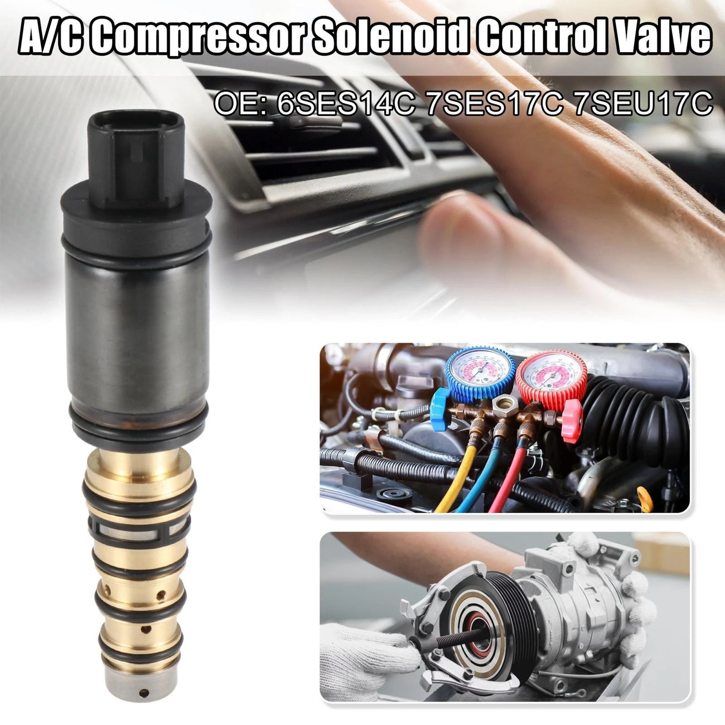 AC Compressor Control Solenoid Valve for Toyota Corolla (2014–2017)