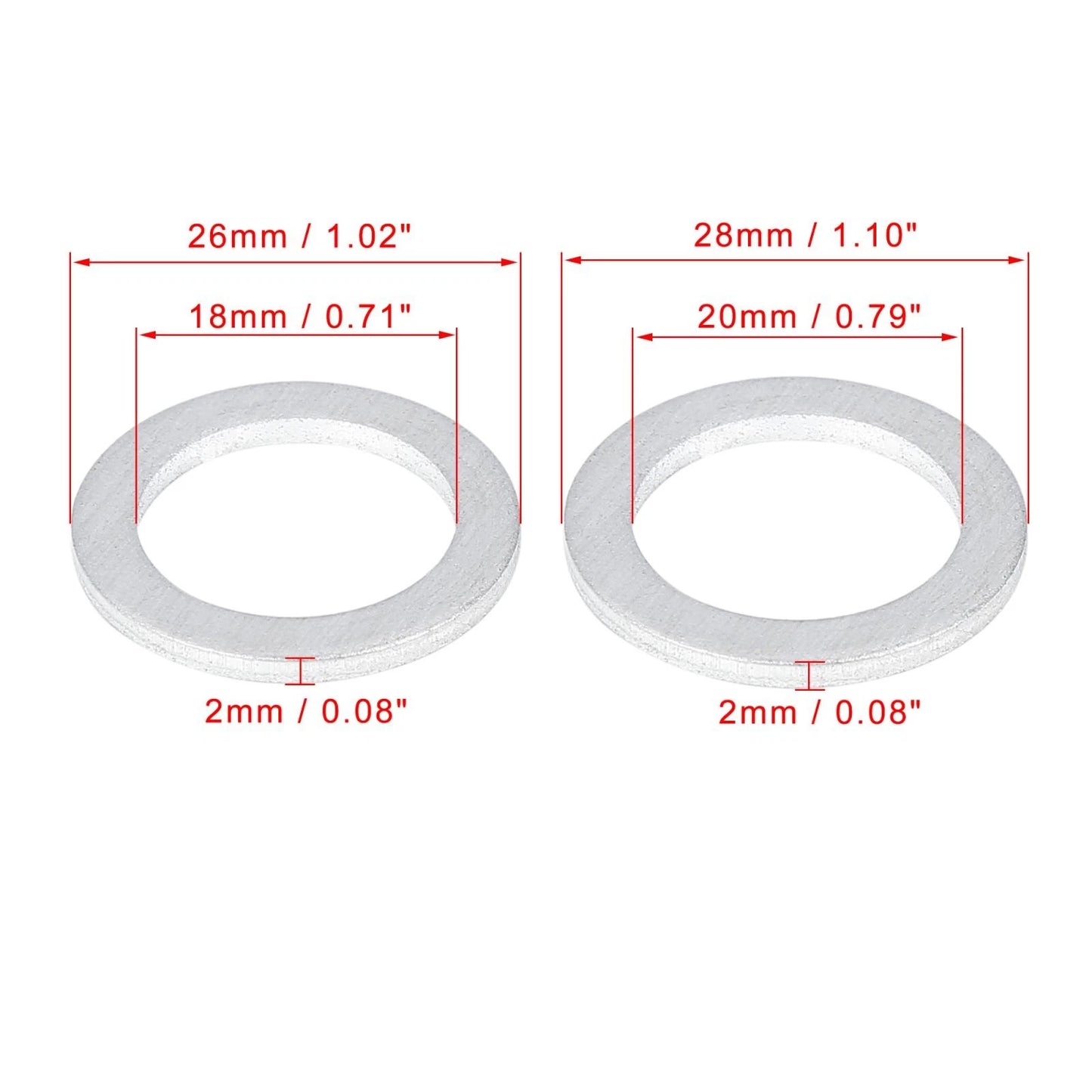 10 x Oil Drain Plug Gaskets for Honda
