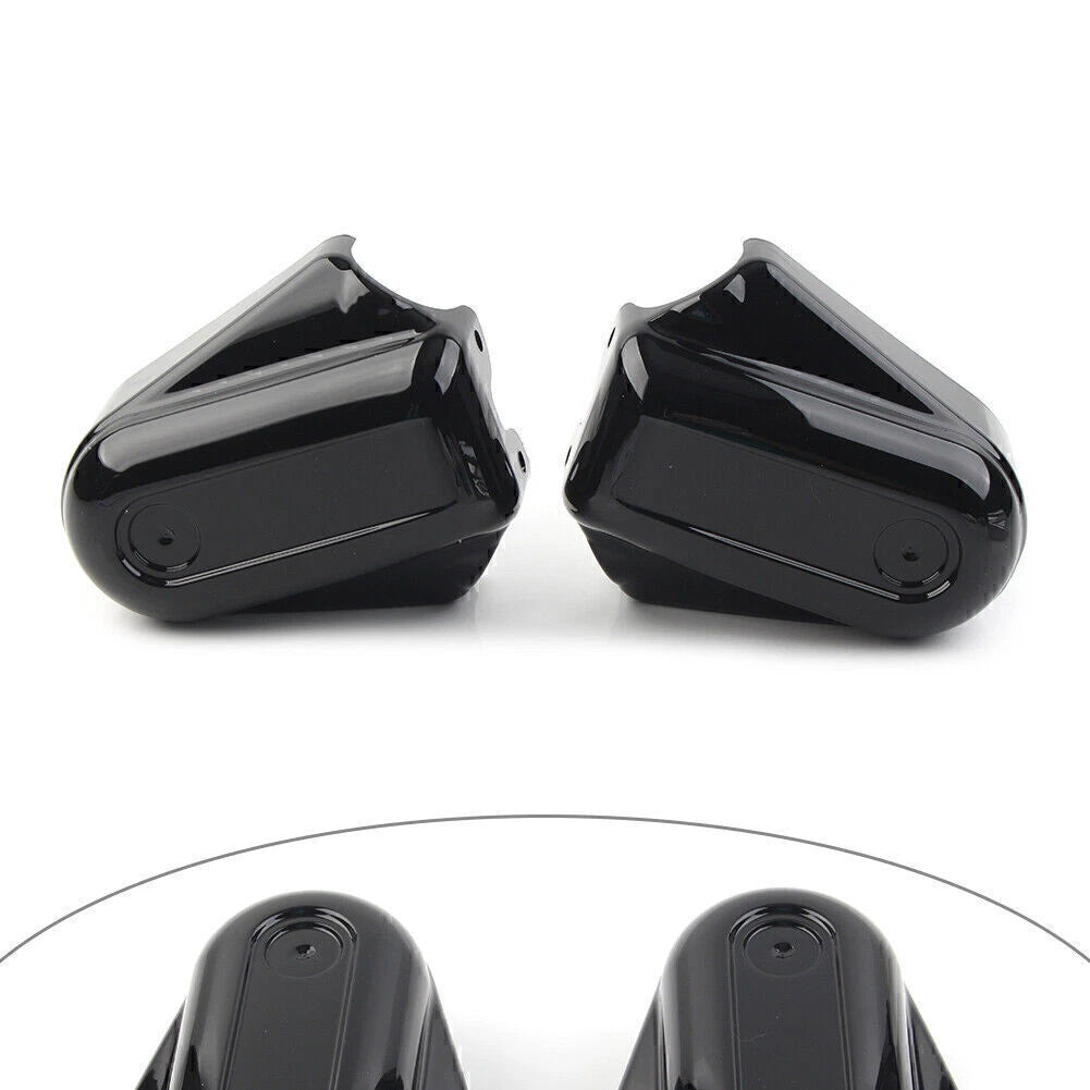 2 x Rear Axle Cover Swingarm Caps for Harley Softail (2008-2017) Black/Chrome