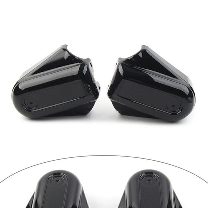 2 x Rear Axle Cover Swingarm Caps for Harley Softail (2008-2017) Black/Chrome