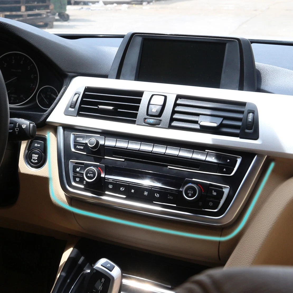 Chrome Center Console Cover Frame for BMW 3 Series F30 F31 F32 F34 F36 (2012-2019)