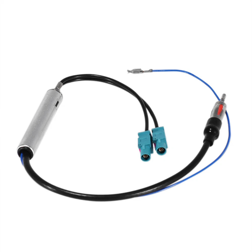 Radio Adapter Antenna AM/FM Audio Cable Dual Fakra Din Connector for Car