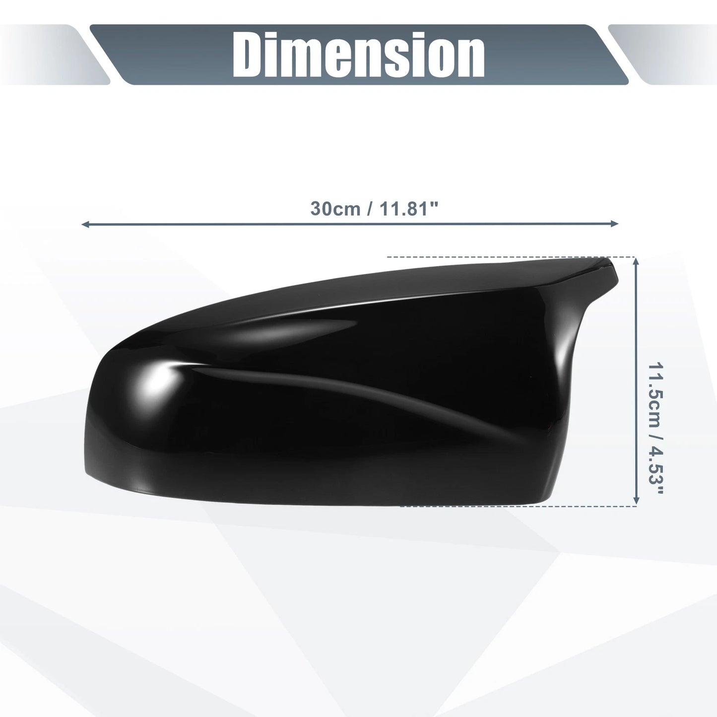 Rearview Mirror Cover Gloss Black for BMW X5 X6 (2008-2013)