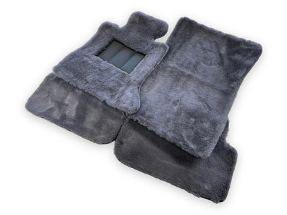 Dark Gray Sheepskin Floor Mats for Rolls Royce Cullinan (2019-2023)