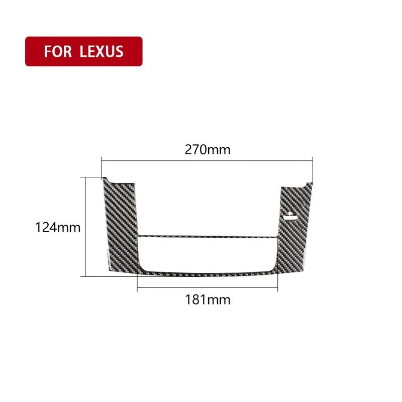 Carbon Fiber Car Stereo Multimedia CD Panel Cover Trim Fits Lexus IS 2006-2012