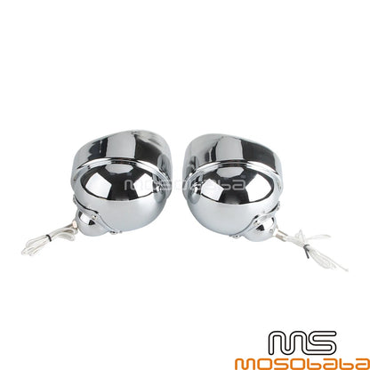 4.5" Brim Trim Cover Fog Lights for Harley Electra Glide, Road King, Street Glide