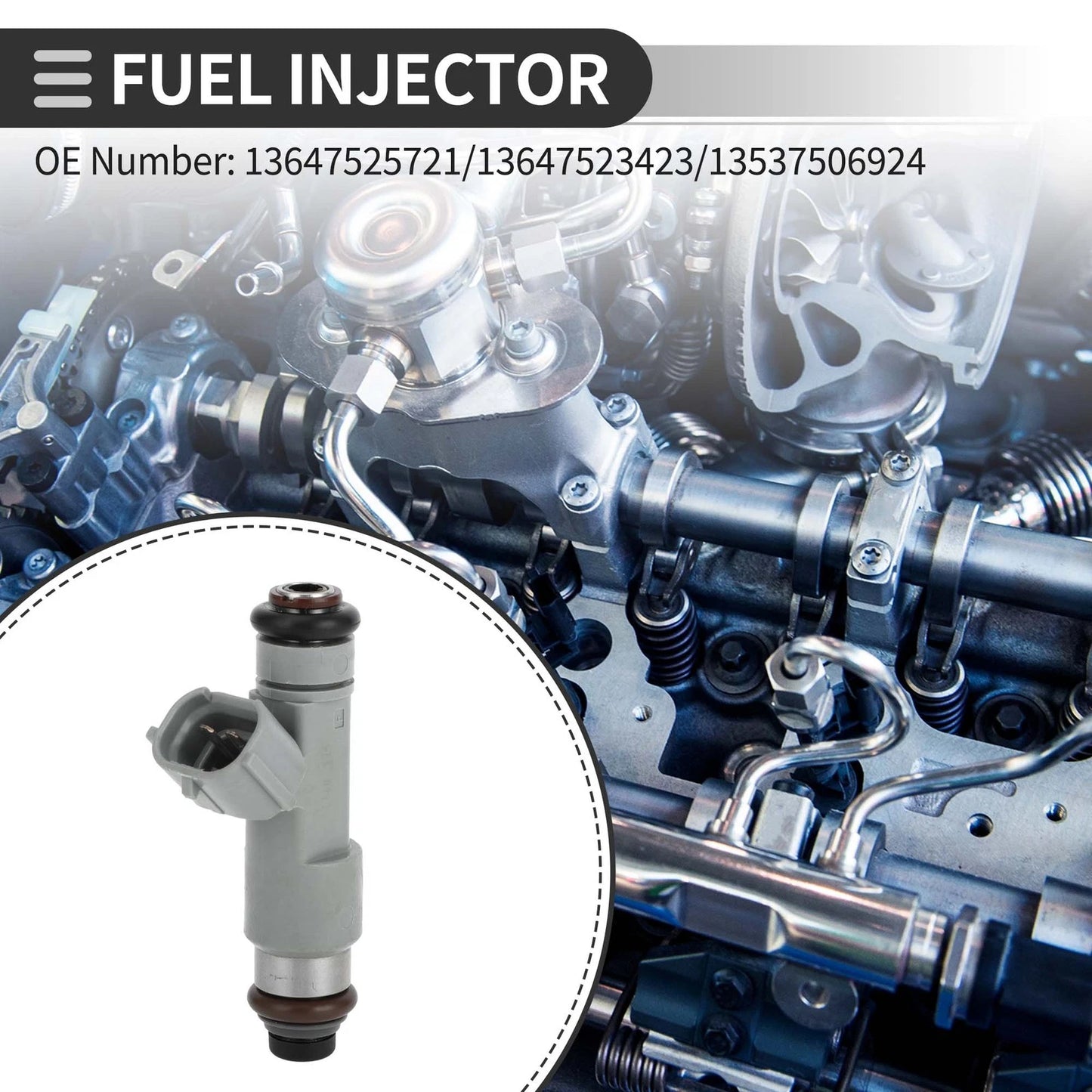 Fuel Injector 16600-ZH000 for Nissan TITAN (2005-2007) 5.6L Gray 1 Pc