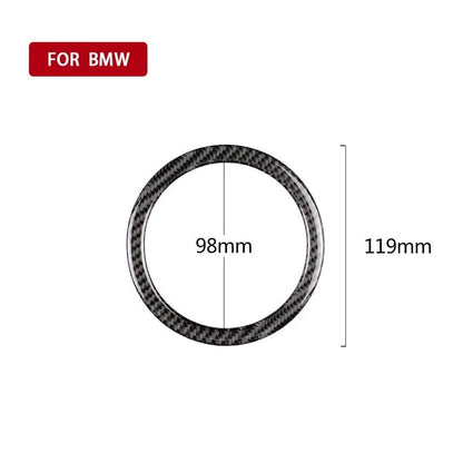 Carbon Fiber Steering Wheel Cover Ring Fit For Mini Cooper R55 R56 R57 R60