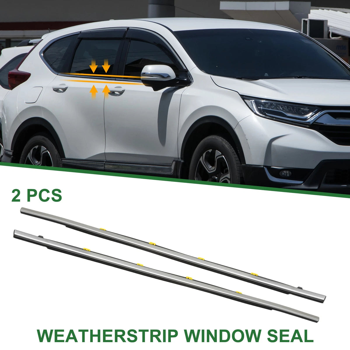 2 x Rear Weatherstrip Window Seal for Honda CR-V (2017-2023)