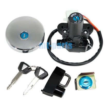 Ignition Key Switch Fuel Cap Seat Lock Set for Kawasaki W800 (2022-2025)