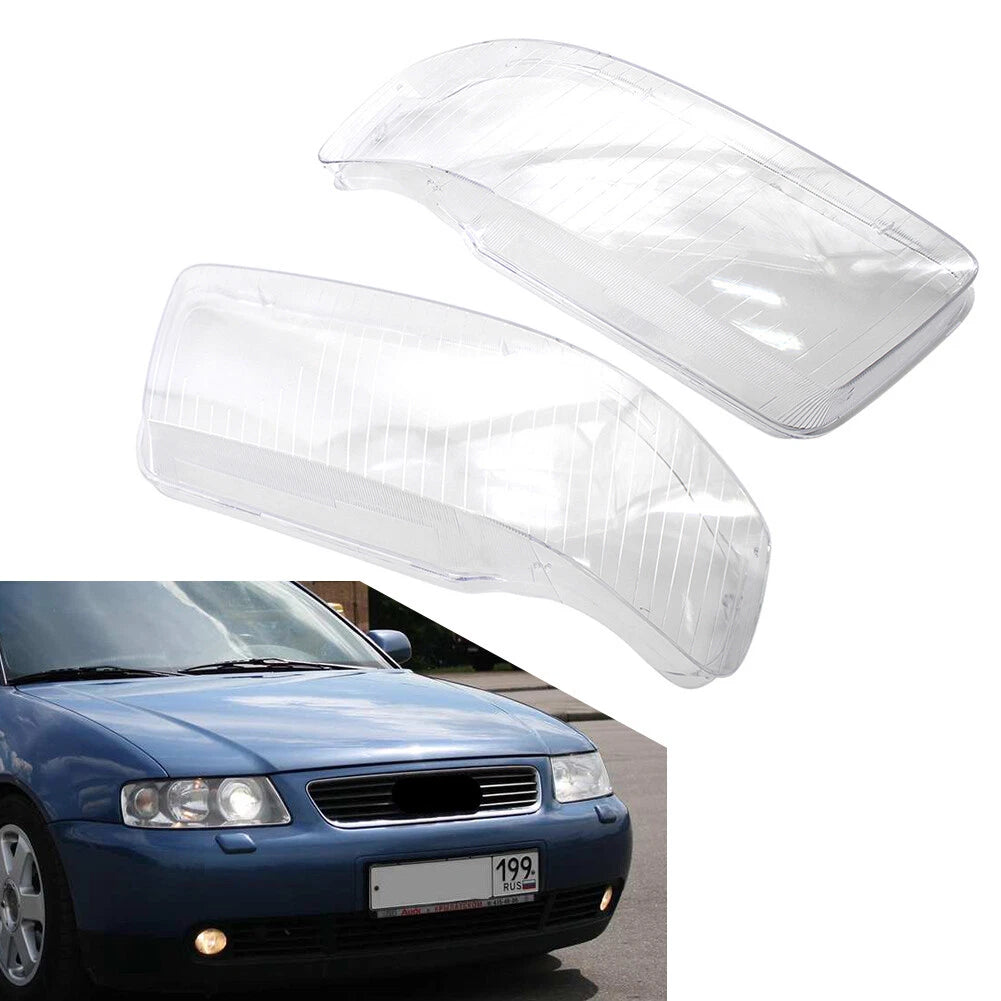 Transparent Headlight Lens Covers for Audi A3 (2001-2003)