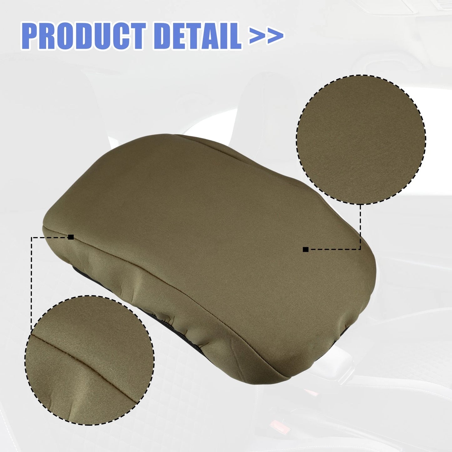 Center Console Armrest Cover for Chevrolet Equinox (2018-2023) Deep Brown