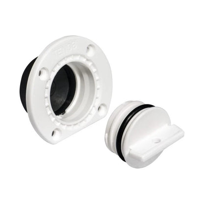 Boat Bung Self Bailer White TENOB Large Nylon Internal Mount