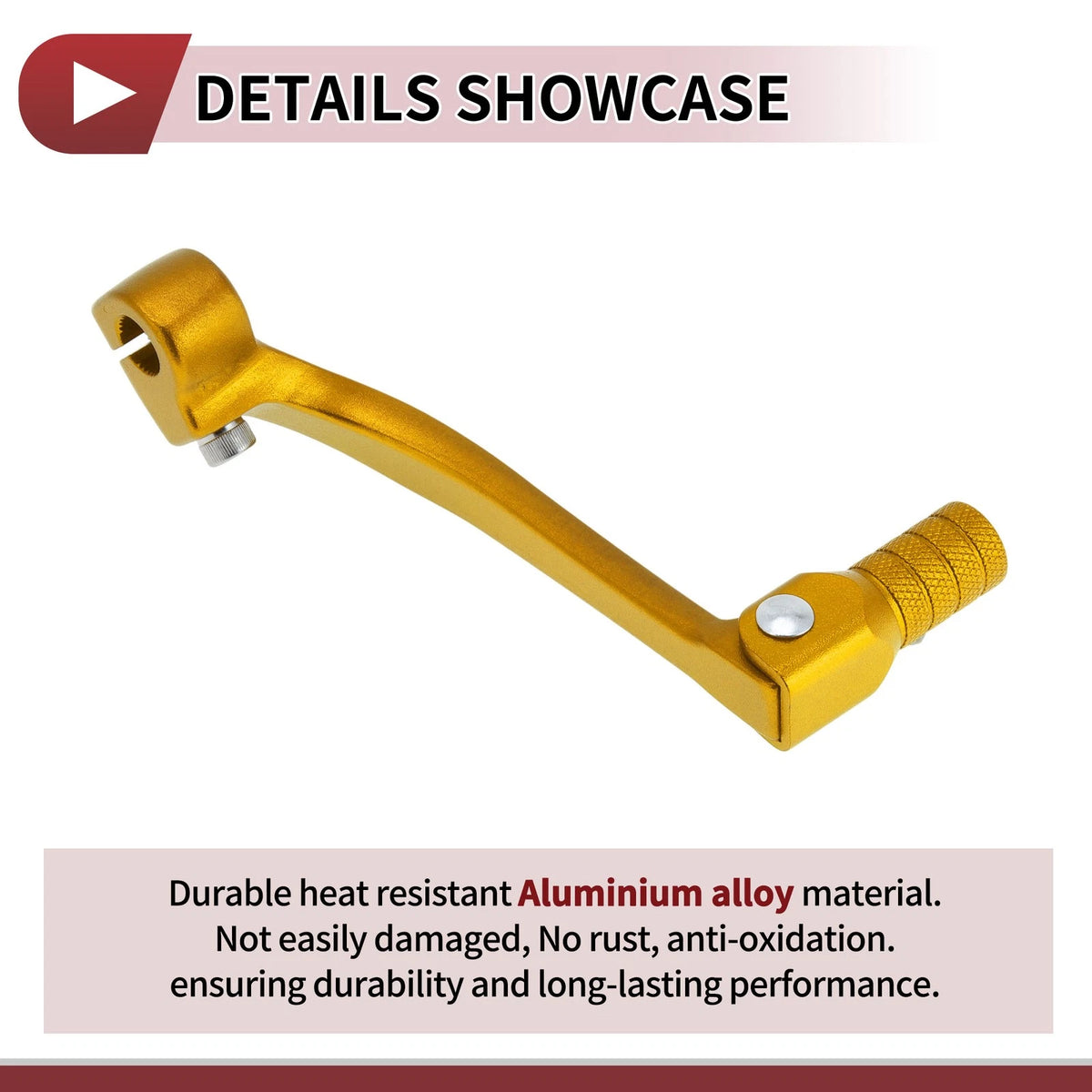 Folding Shifter Lever for Honda CRF110F (2013-2018) Gold Tone