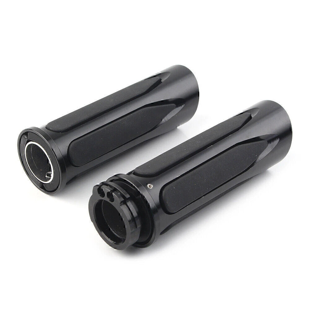 Black Soft Touch Hand Grips for Harley Touring Street Road Glide (2009-2023)