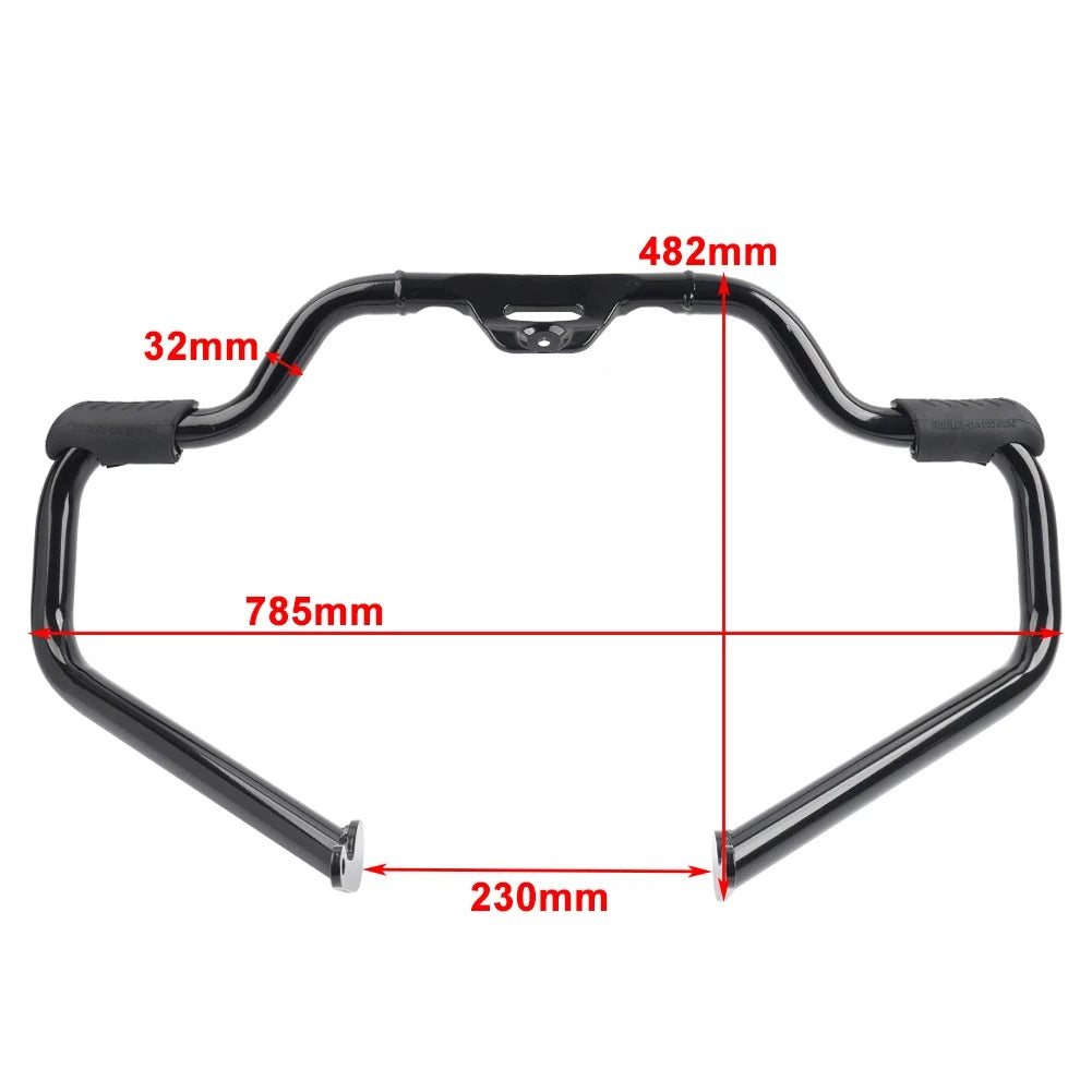 Front Engine Guard Crash Bar for Harley Softail Breakout Fat Boy (18-24)