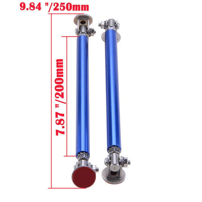 Blue Adjust Bumper Lip Splitter Strut Rod Tie Support Bar for Honda (2008-2010)