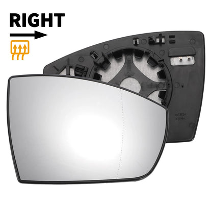 Right Side White Heated Mirror Glass for Ford Grand C-Max (2010-2019)
