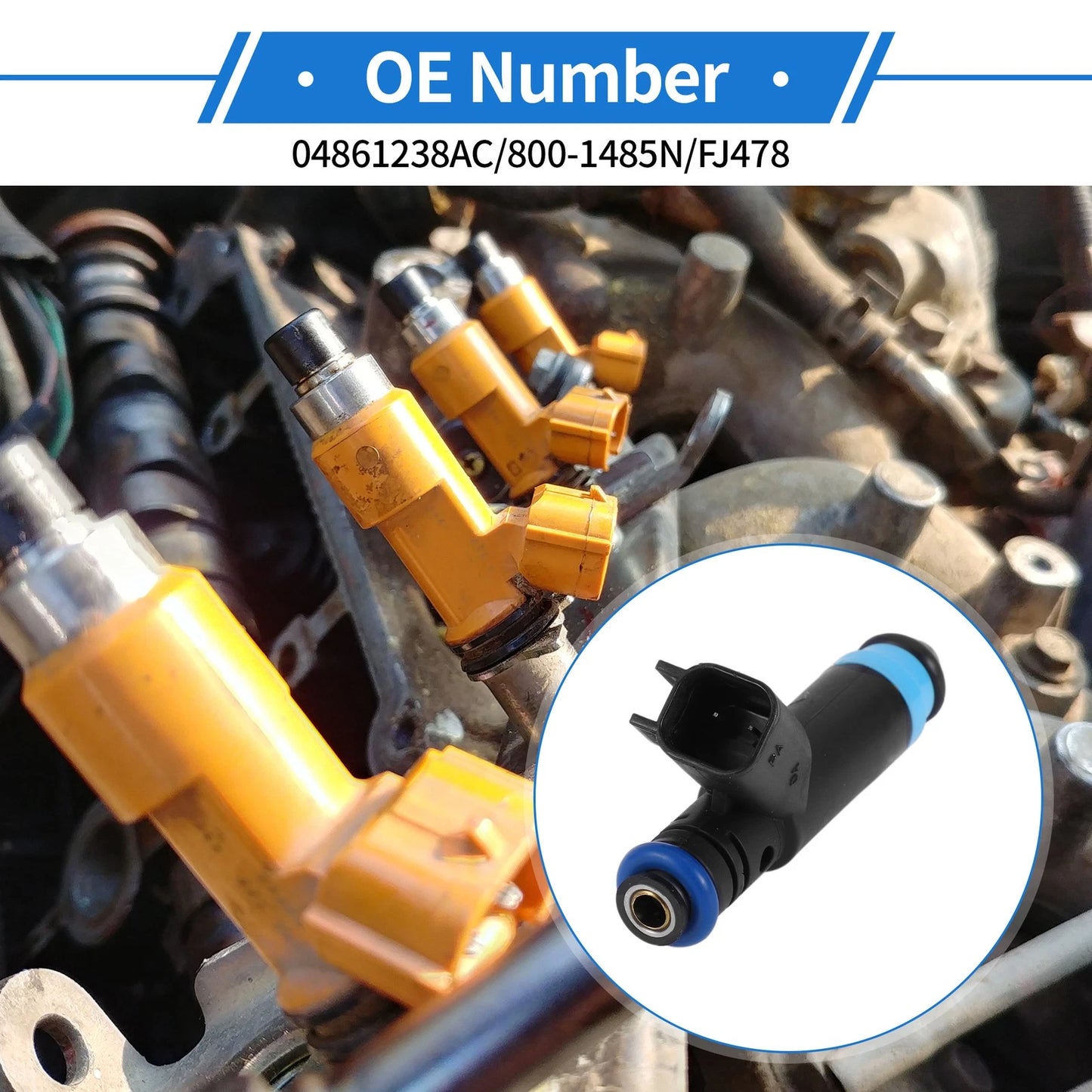 1 Pcs Fuel Injector 3.8 for Dodge Grand Caravan (2001 - 2007)