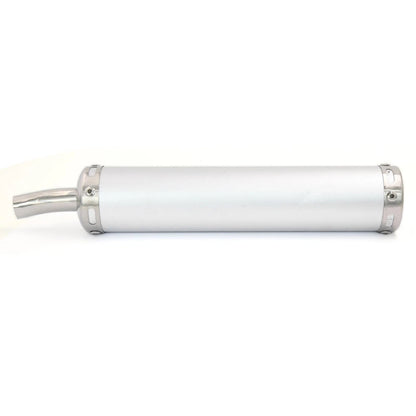 Tail Exhaust Pipe / 280mmx60mm / Muffler Silver Tone for Universal Motorcycle