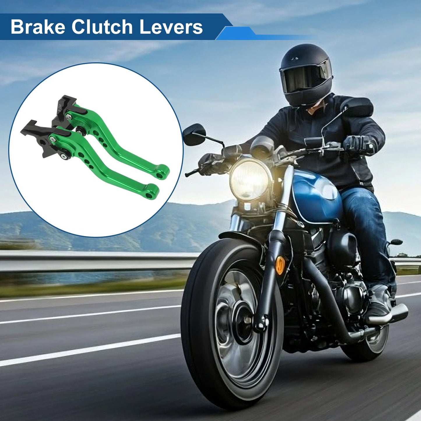 Adjustable Short Brake Clutch Levers for Kawasaki Z650 (2017–2023)