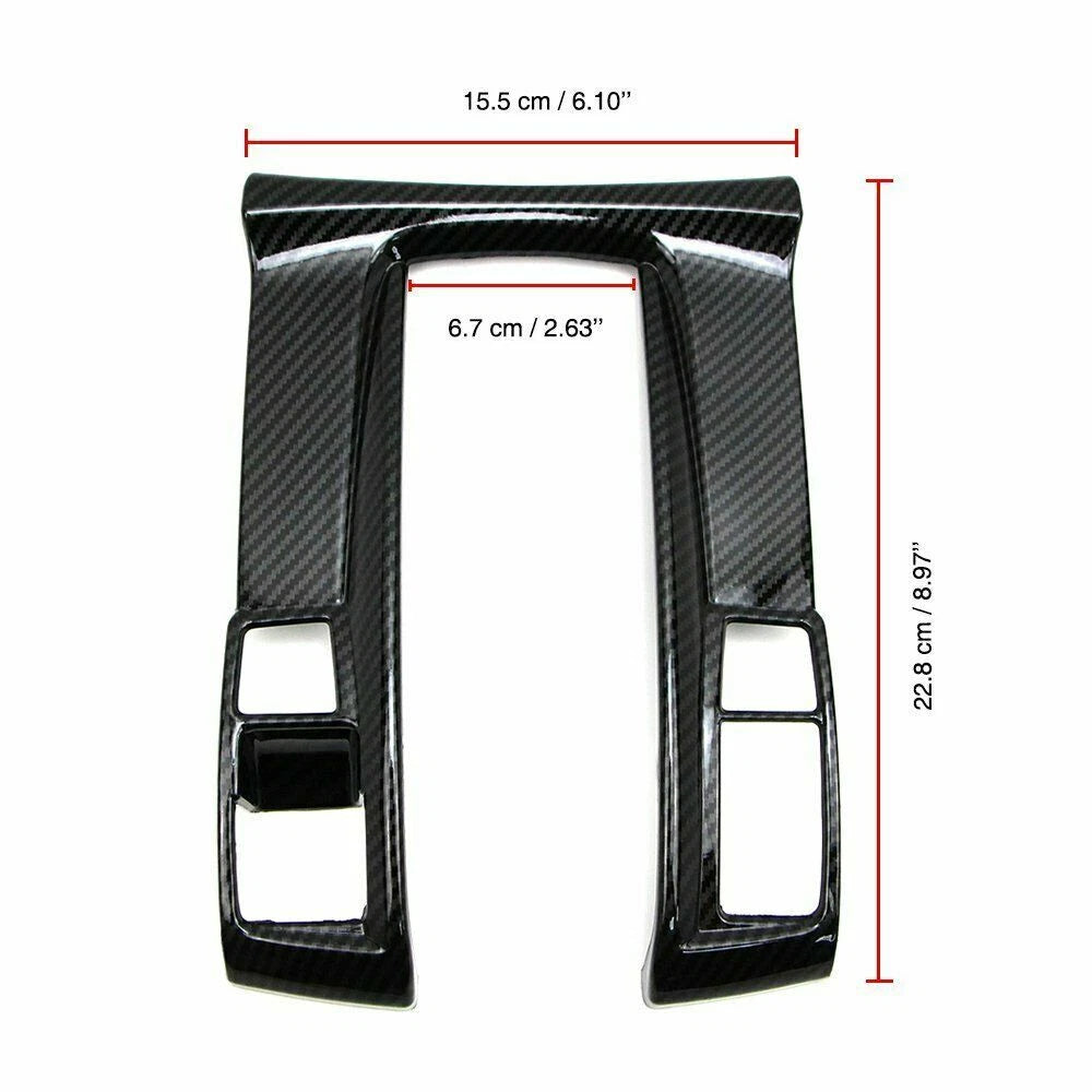 Carbon Fiber Console Shift Panel Cover for Honda Civic (2016–2020)