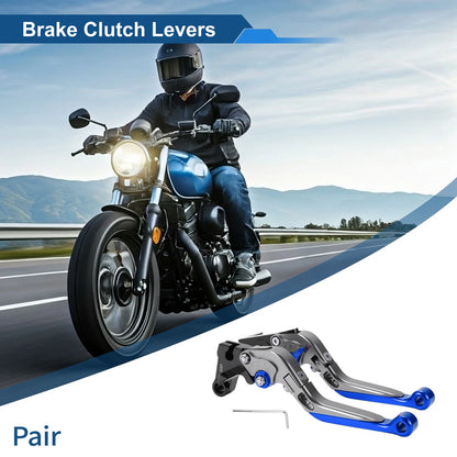 2 x Adjustable Short/Long Brake Clutch Levers for Yamaha MT-07 (2014-2022)