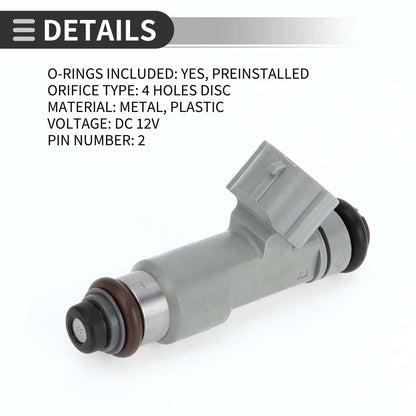 Fuel Injector 16600-ZH000 for Nissan TITAN (2005-2007) 5.6L Gray 1 Pc
