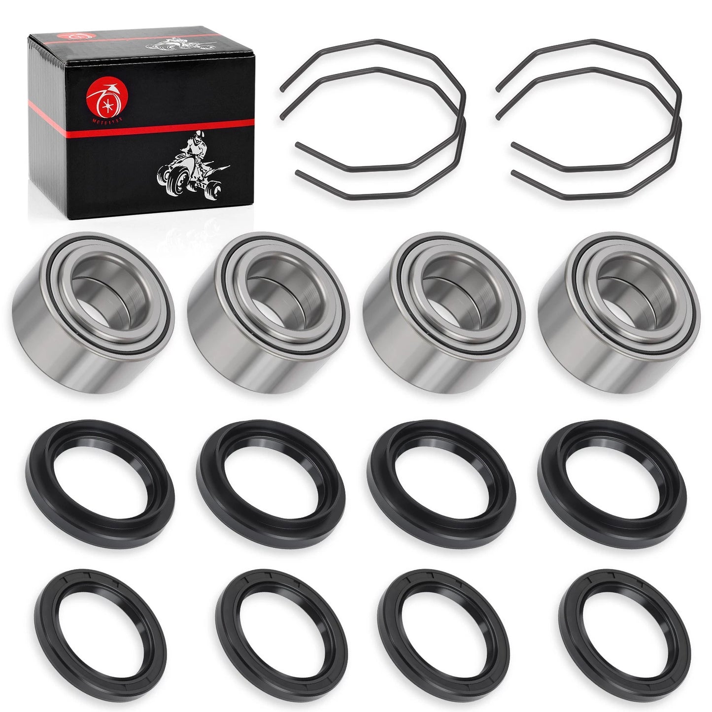 Front Wheel Hub Bearings & Seals for Arctic Cat 400 2x4/4x4 (1998-2004)