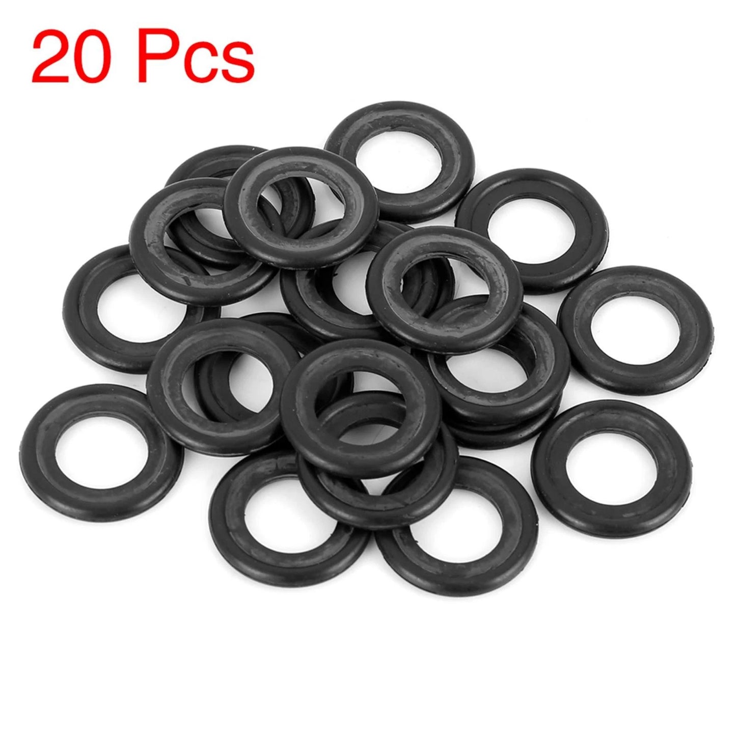20 pcs M14 Rubber Oil Drain Plug Crush Gasket Washer for Chevrolet Buick